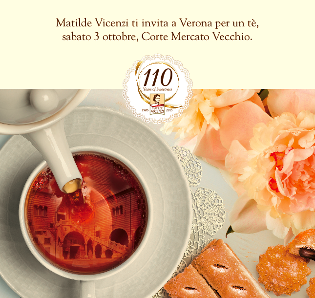 A Verona il 3 ottobre 2015 un tè con Matilde Vicenzi