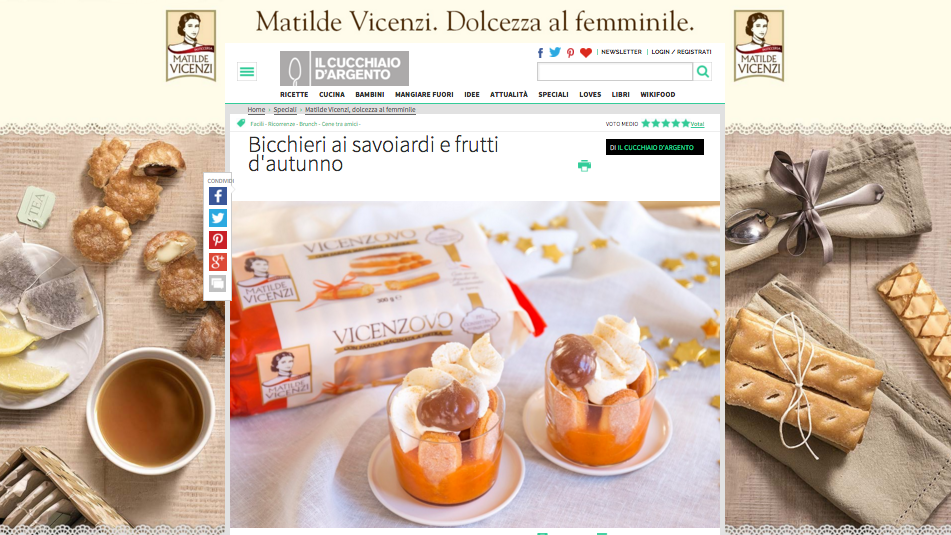 ricette di dolci Matilde Vicenzi su Cucchiaio.it