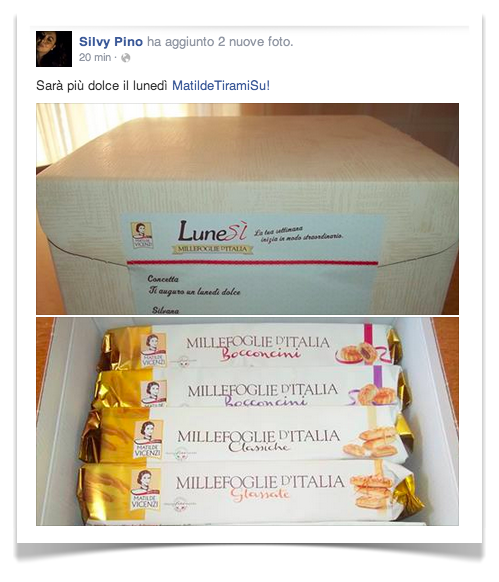 Matilde Vicenzi regala le Millefoglie, con LuneSì!